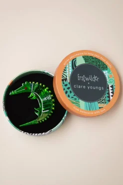 A Crocodile Named Growl Broche