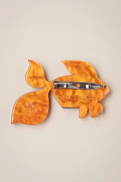 A Goldfish Named Silence Broche