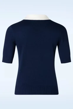 Ahoy Sail Trui In Marineblauw En Wit