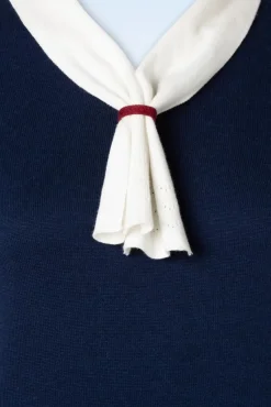 Ahoy Sail Trui In Marineblauw En Wit