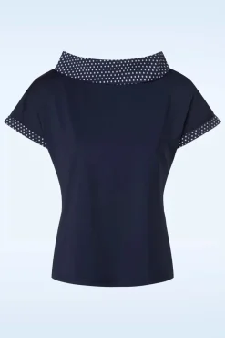 Alicia Blouse In Marineblauw