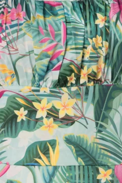 Alyssa Tropical Jumpsuit In Mint Groen