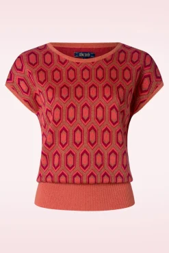 Ann Top Crown In Tweed Oranje