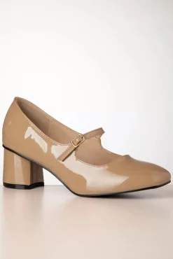 Annie Mary Jane Pumps In Latte