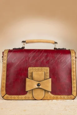 Antieke Handtas In Rood