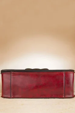 Antieke Handtas In Rood