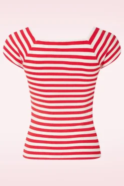 Audrey Gestreepte Top In Blossom