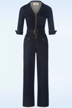 Audrey Jumpsuit In Donker Denim