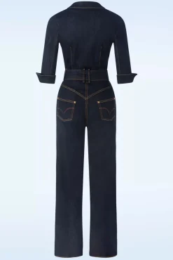 Audrey Jumpsuit In Donker Denim