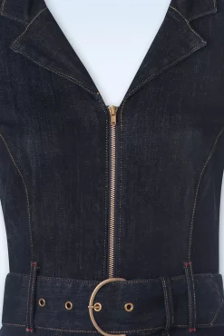 Audrey Jumpsuit In Donker Denim