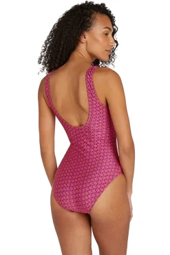 Badpak Met V-Hals In Koraal