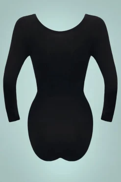 Bamboe Bodysuit In Zwart