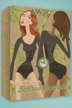 Bamboe Bodysuit In Zwart