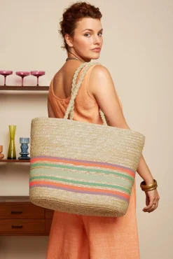 Bari Strandtas Van Stro In Zand