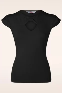 Be Free Jersey Top In Zwart