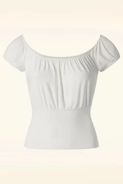 Belinda Off-Shoulder Top In Wit