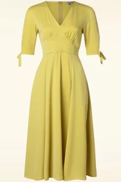 Bella Swing Jurk In Geel