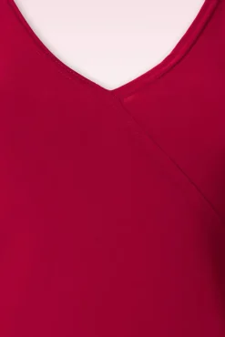 Belle Slinky Top In Rood