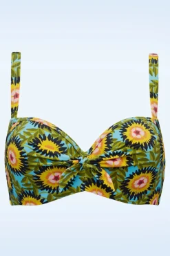 Bellini Flower Balconette Bikini Top In Multi