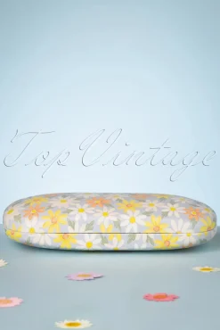 Blauwe Daisy Brillenkoker