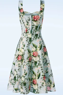 Bloom Halter Swing Jurk In Lichtblauw