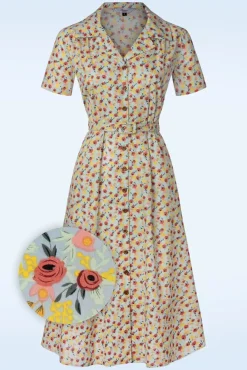 Blooming Swing Jurk In Blauw