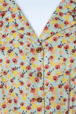 Blooming Swing Jurk In Blauw