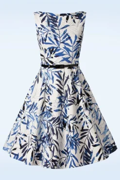 Blue Leaf Swingjurk In Wit