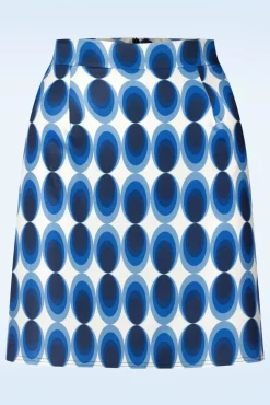 Bobby Retro Rok In Blauw En Wit