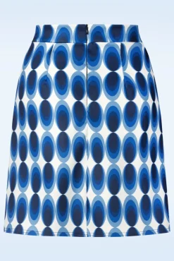 Bobby Retro Rok In Blauw En Wit