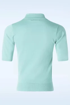 Bow Delight Jumper In Pastel Blauw