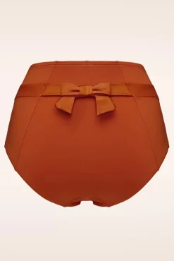 Cache Coeur High Waist Bikini Broekje In Roest Oranje