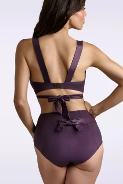 Cache Coeur Push-Up Bikinitop In Dieppaars