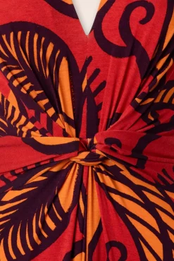 Camila Maxi Jurk In Oranje