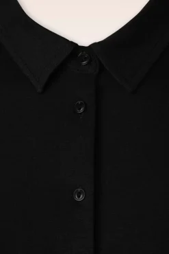 Carina Ecovero Lichte Blouse In Zwart