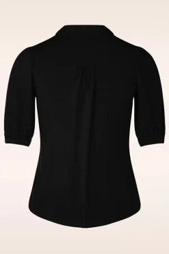 Carina Ecovero Lichte Blouse In Zwart