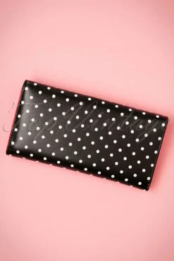 Carla Bow Polka Portemonnee In Zwart En Rood