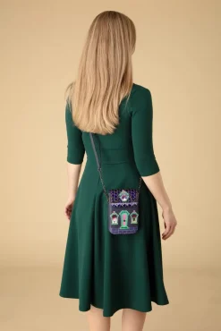 Cat Dracula's Haunted House Telefoontasje In Paars