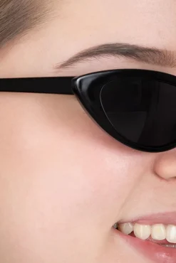 Cat Eye-Zonnebril In Zwart