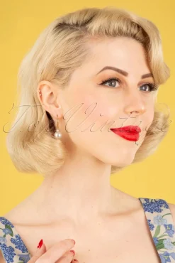 Champagne Parel Oorbellen In Goud En Ivoor