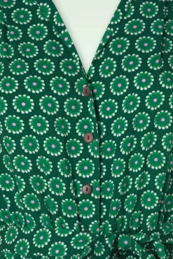 Charming Steps Jumpsuit In Lively Cute Flower