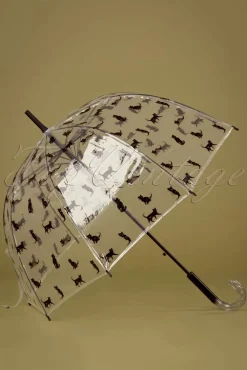 Chat Noir Transparante Koepelparaplu In Zwart