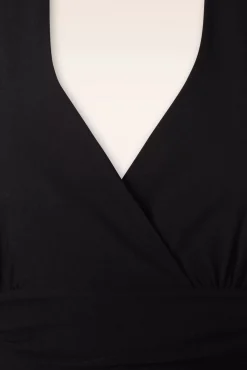 Cher Halter Pencil Jurk In Zwart