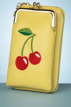 Cherry Pie Crossbody Telefoontasje In Geel