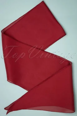 Chiffon Sjaal In Bordeauxrood