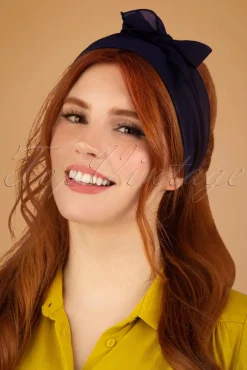 Chiffon Sjaal In Marineblauw