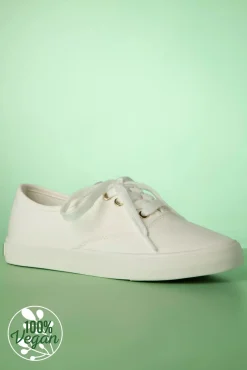 Chloe Canvas Sneakers In Gebroken Wit