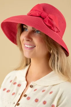 Chloe Travel Hoed In Koraalrood