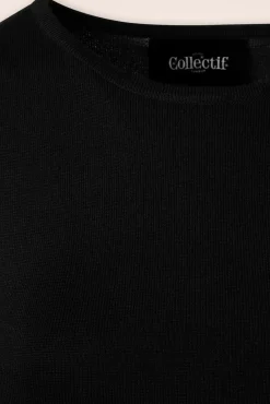 Chrissie Gebreide Top In Zwart