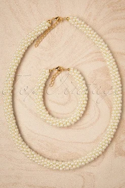 Chunky Parelketting In Ivoor